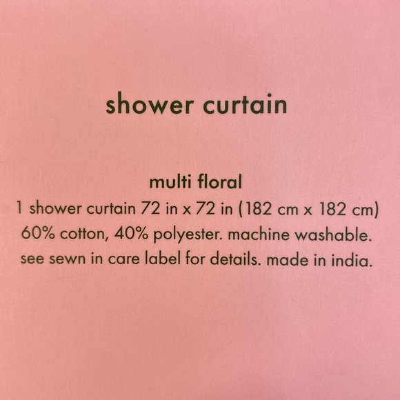 Kate, Spade, Multi floral, fabric shower curtain - Picture 4 of 5